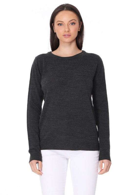 Long Sleeve Crewneck Pullover Sweater