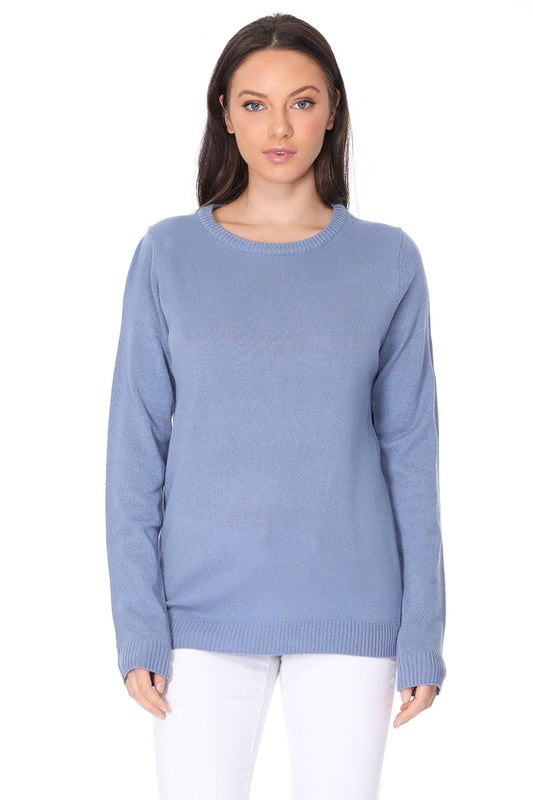 Long Sleeve Crewneck Pullover Sweater