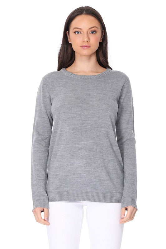 Long Sleeve Crewneck Pullover Sweater