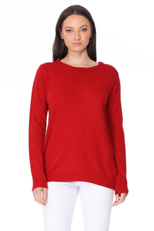 Long Sleeve Crewneck Pullover Sweater