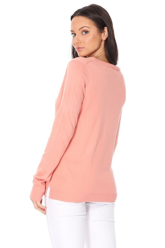 Long Sleeve Crewneck Pullover Sweater