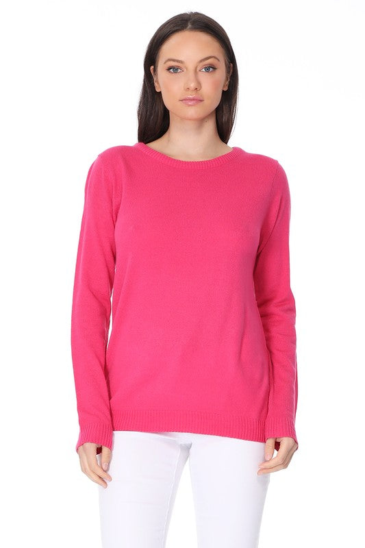 Long Sleeve Crewneck Pullover Sweater