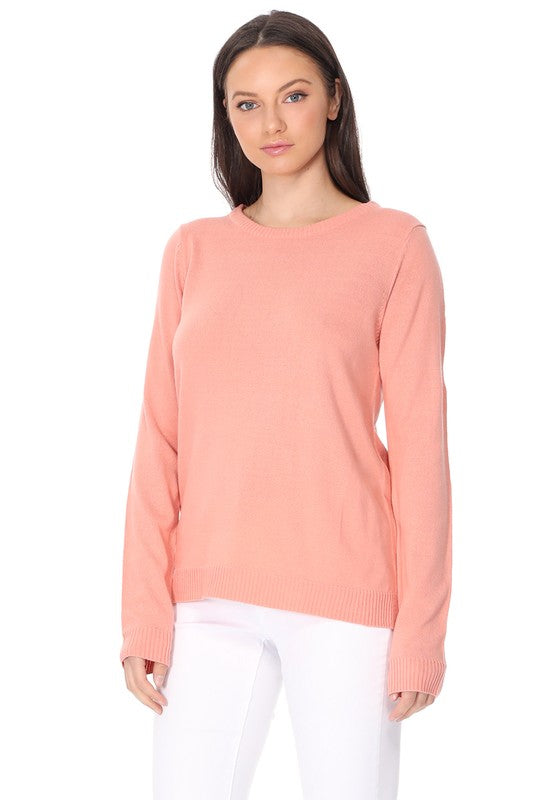 Long Sleeve Crewneck Pullover Sweater