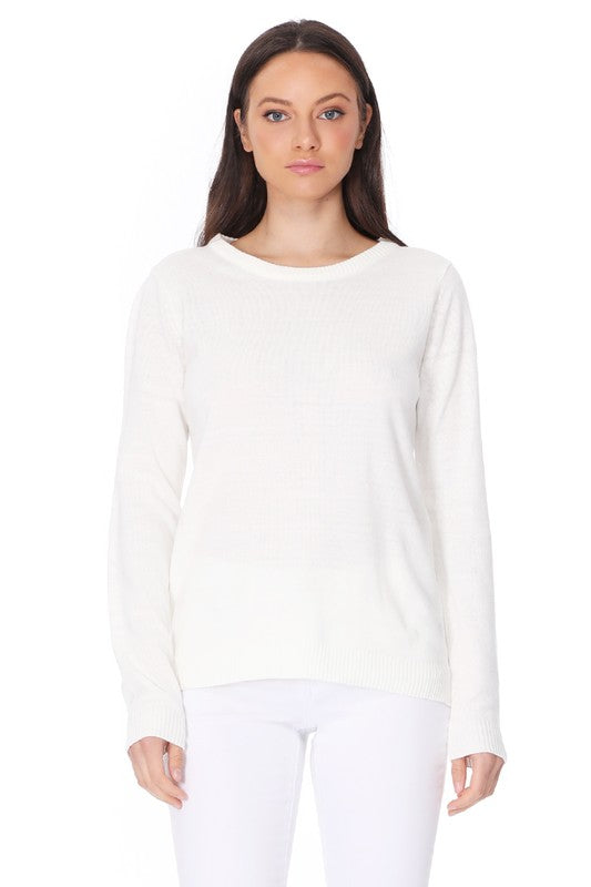 Long Sleeve Crewneck Pullover Sweater