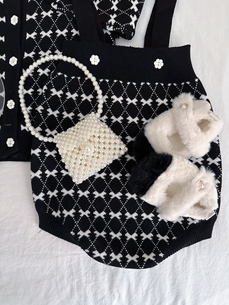 Bows knitted set