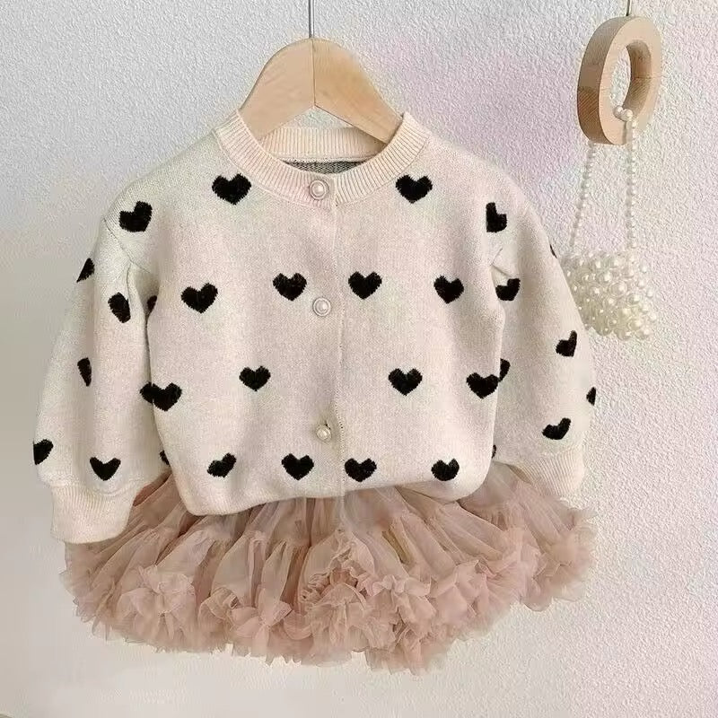 Hearts cardigan