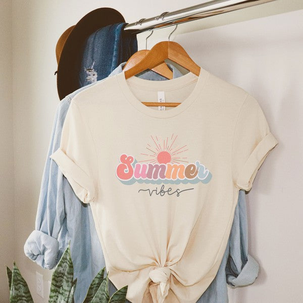 Colorful Summer Vibes Short Sleeve Tee