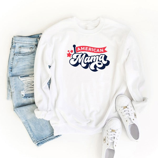American Mama Flag Graphic Sweatshirt