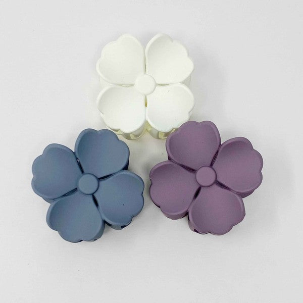 Hibiscus Petals Hair Claw Set Of 3