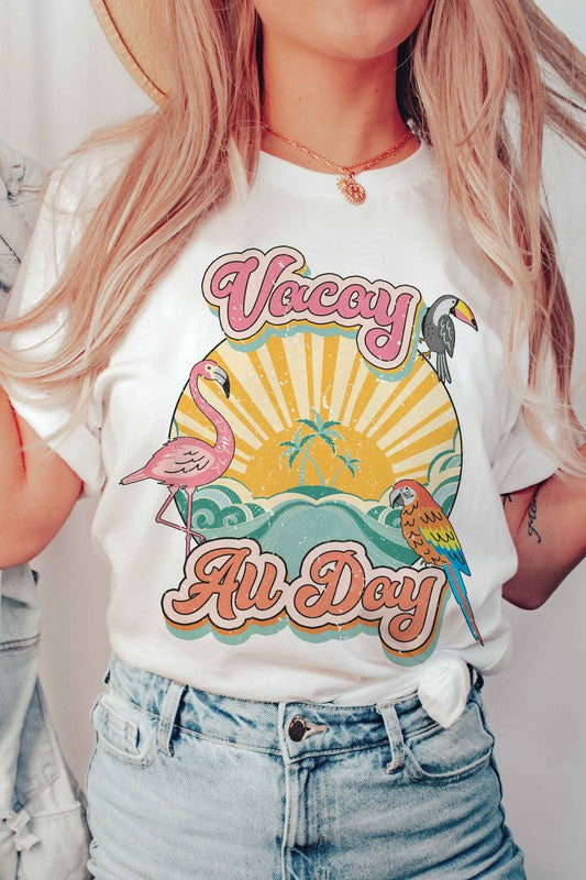 VACAY ALL DAY GRAPHIC T-SHIRT