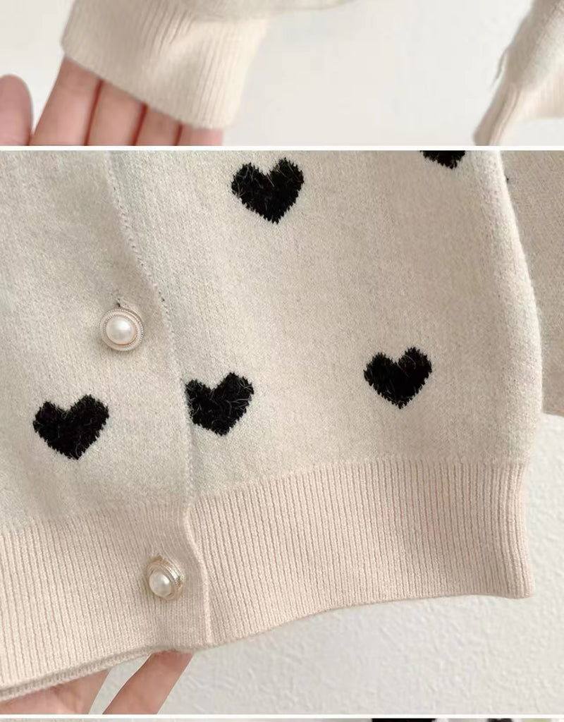 Hearts cardigan