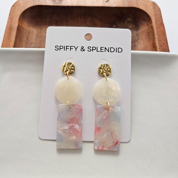 Nora Earrings - Iridescent Pastel