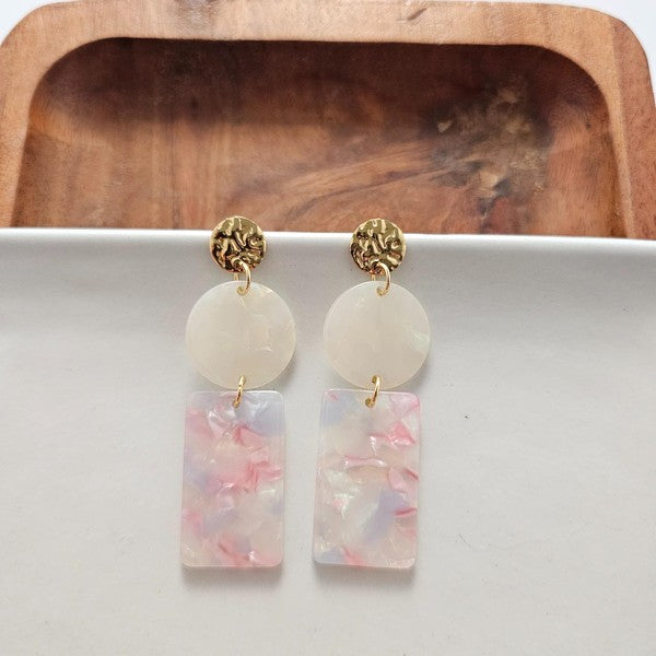 Nora Earrings - Iridescent Pastel