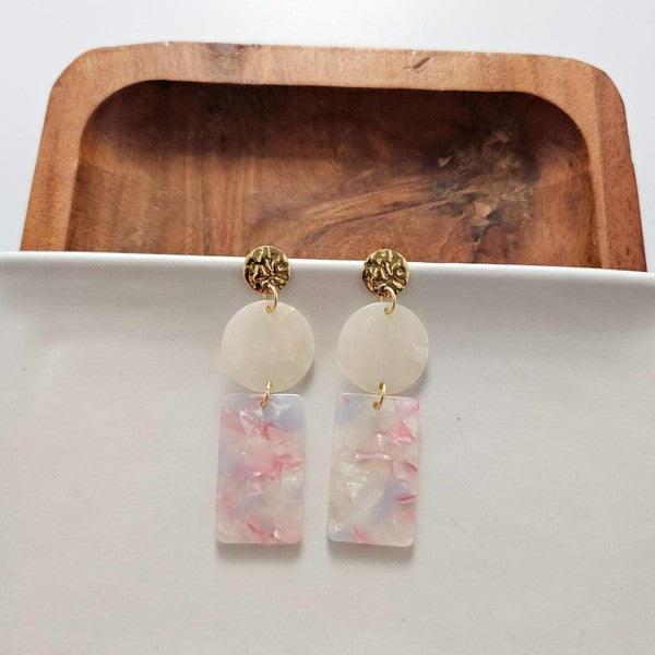 Nora Earrings - Iridescent Pastel