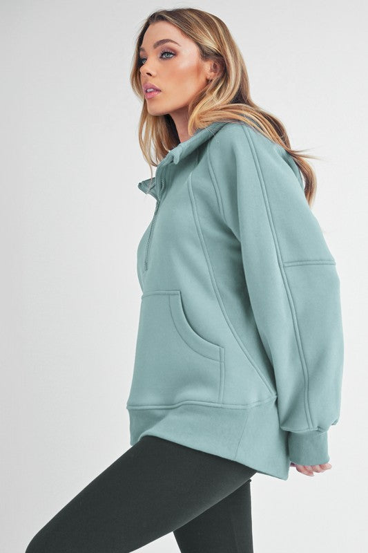 Long Drea Half-Zip Hoodie