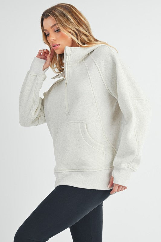 Long Drea Half-Zip Hoodie