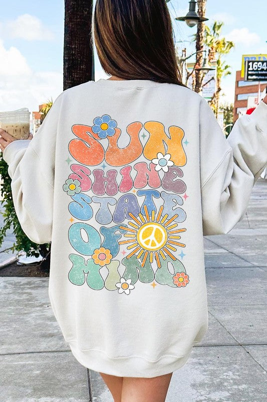 Sunshine State of Mind Graphic Fleece Sweatshirts