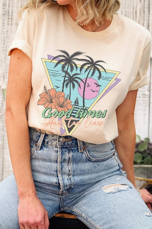 Good Times and Tan Lines Graphic T Shirts