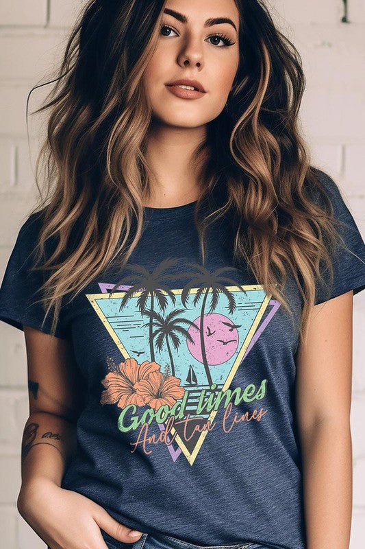 Good Times and Tan Lines Graphic T Shirts