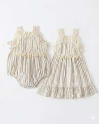 Striped romper/dress