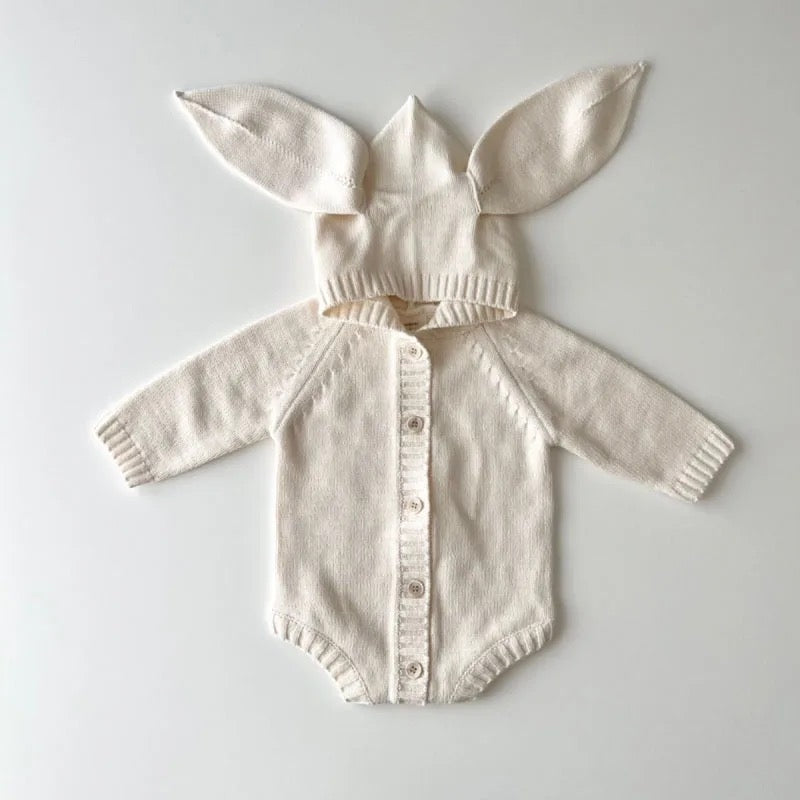 Bunny knitted romper