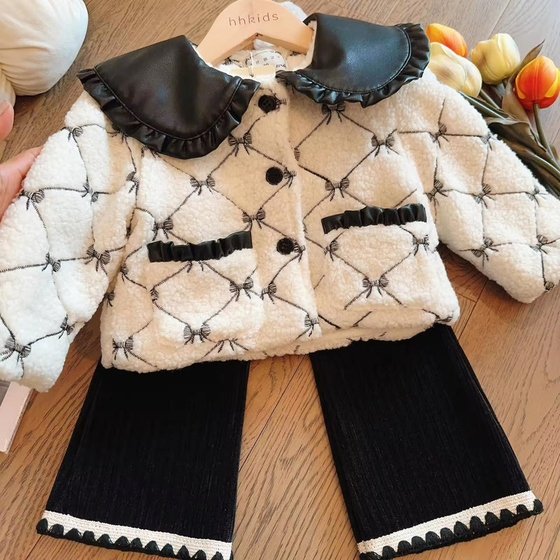 Bows teddy jacket