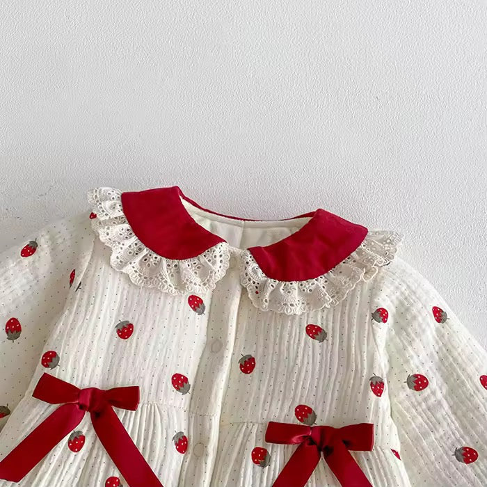 Strawberries winter jumpsuit