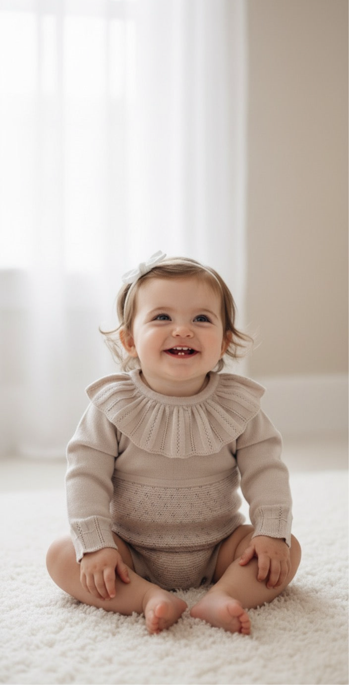 Leslie knitted romper