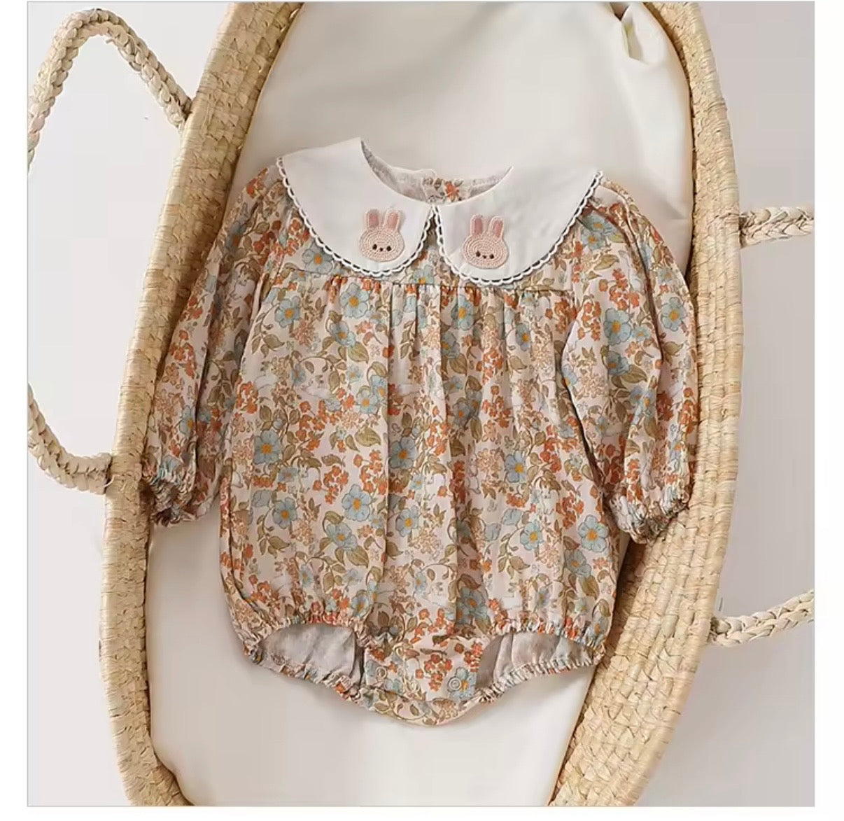 Bunny collar romper