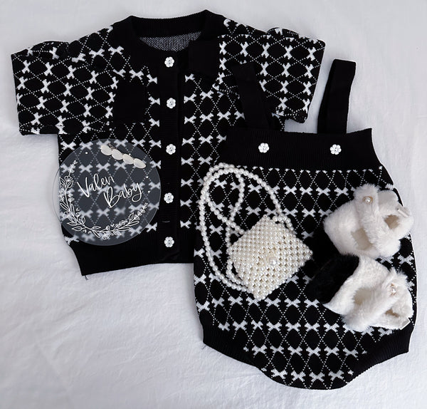 Bows knitted set