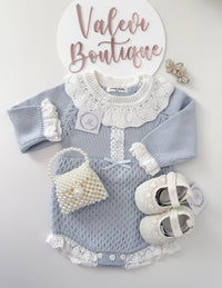 Leslie knitted romper