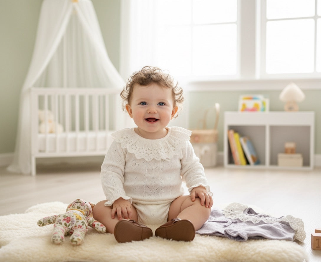 Francine knitted romper