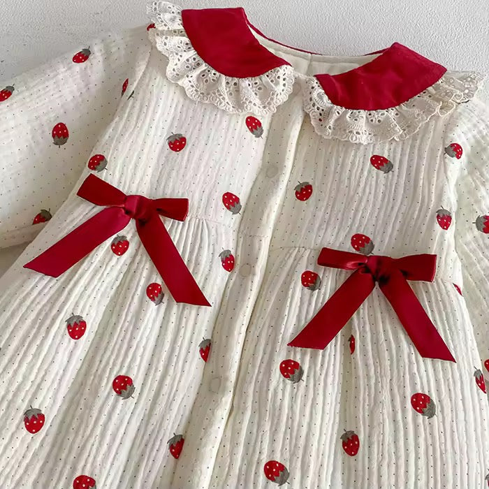 Strawberries winter jumpsuit