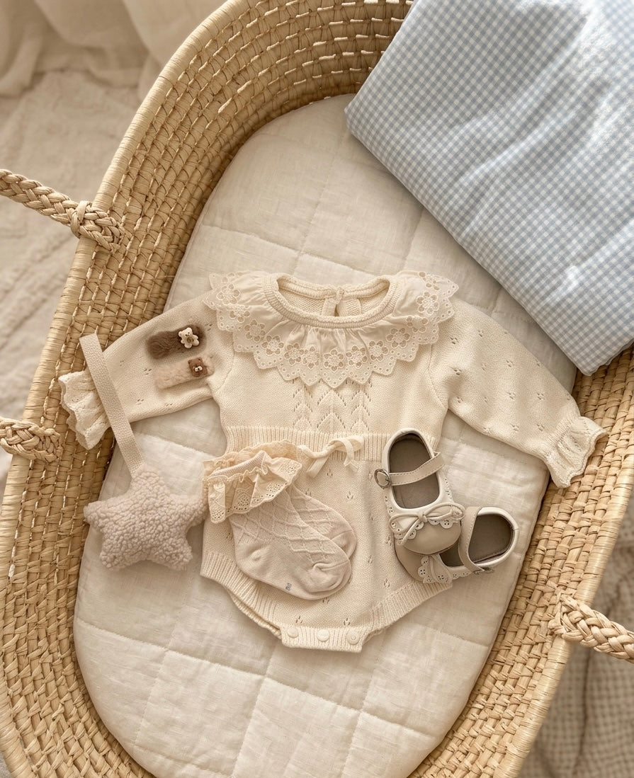 Francine knitted romper