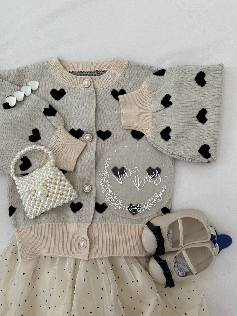 Hearts cardigan