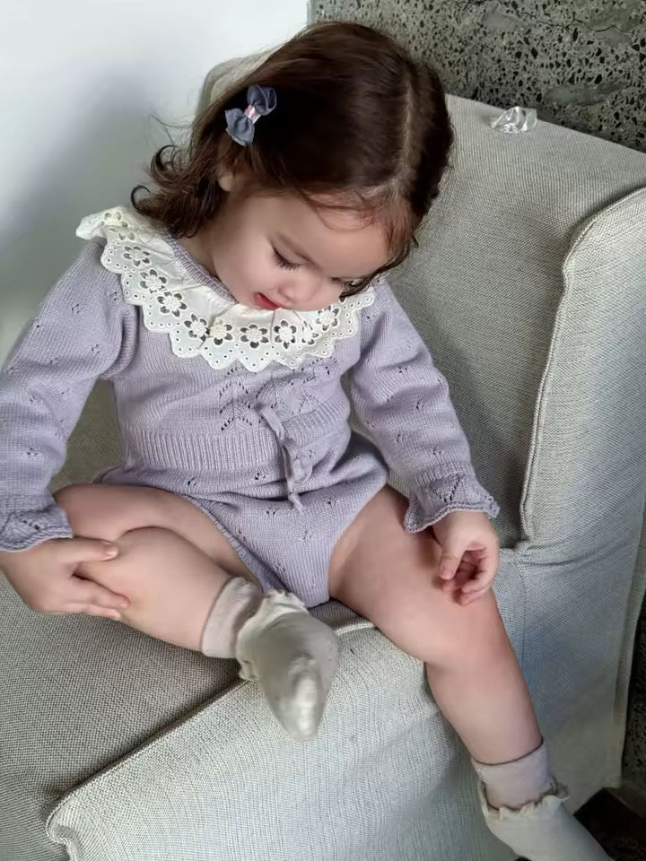 Francine knitted romper