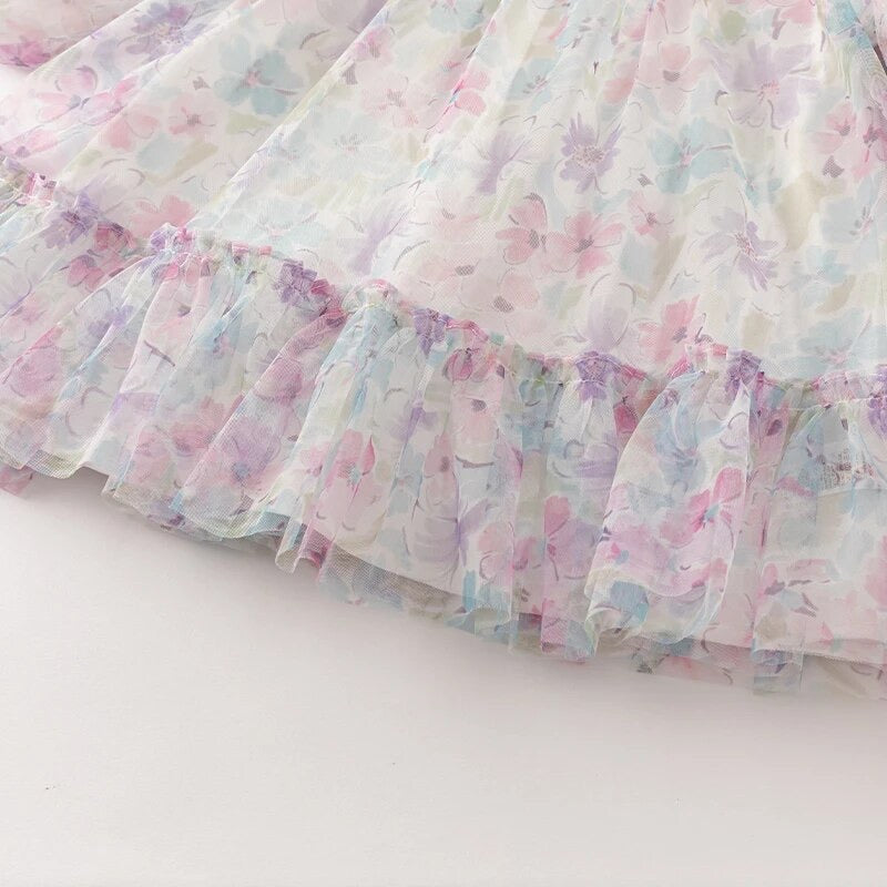 Noble charm floral print dress
