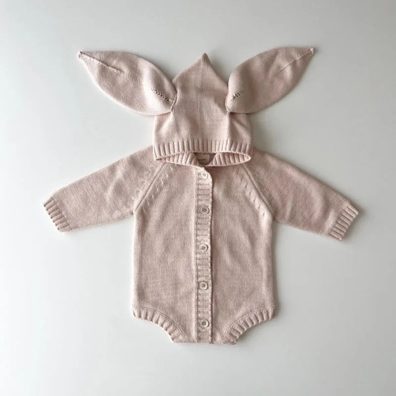 Bunny knitted romper