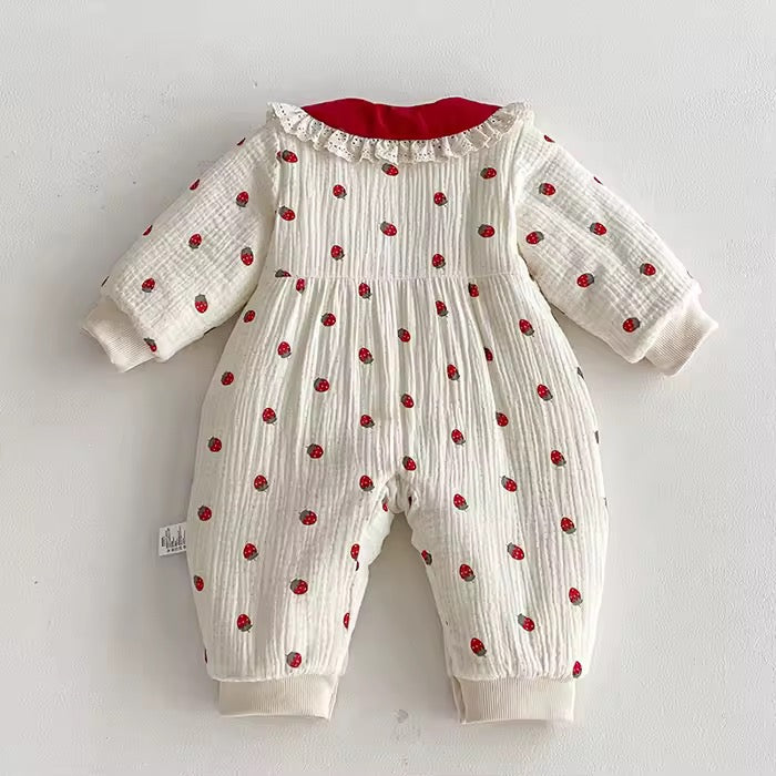 Strawberries winter jumpsuit
