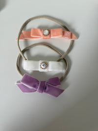 Set of 2 headbands 1 clip