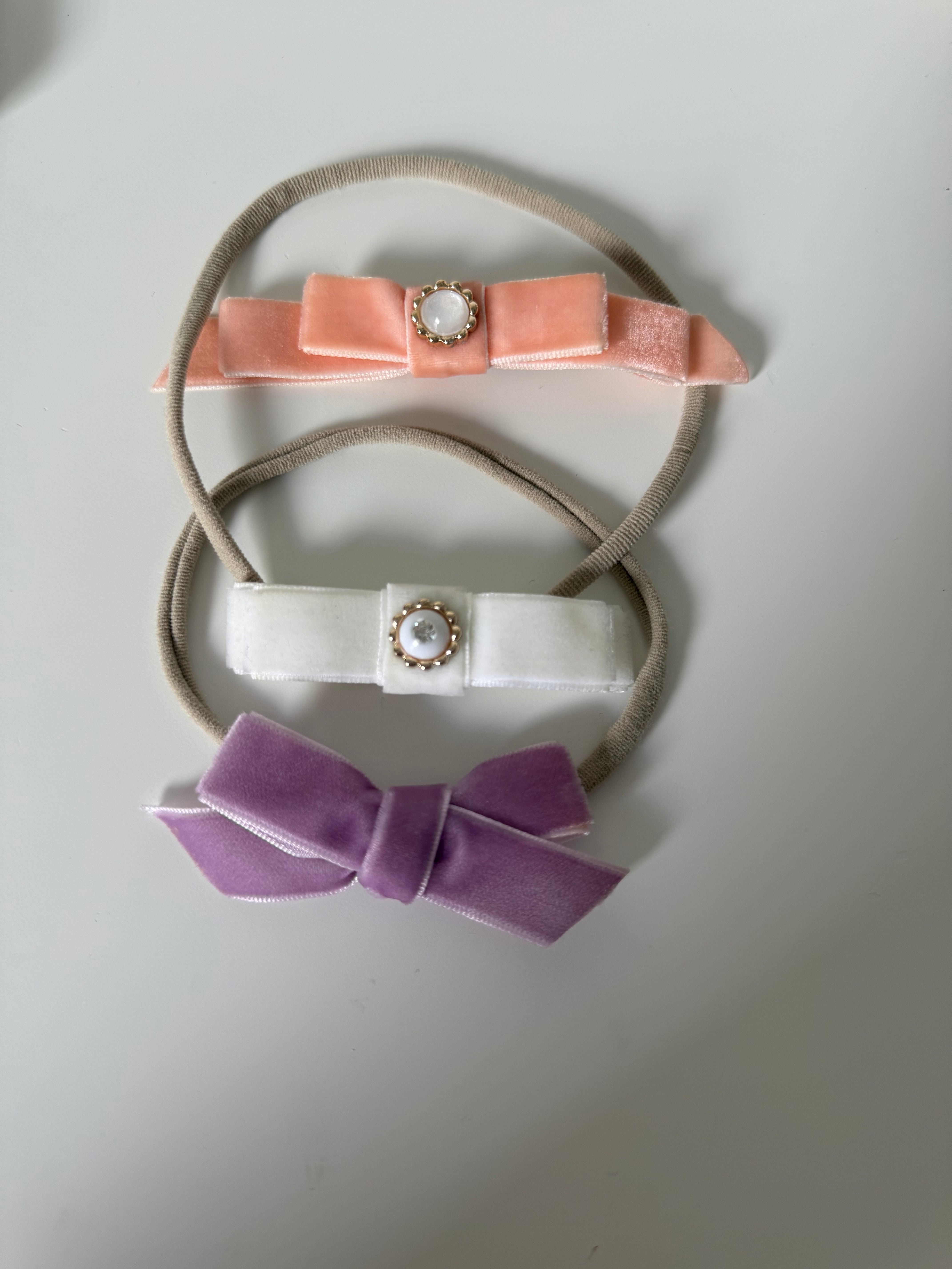 Set of 2 headbands 1 clip