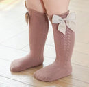 Knee high bow socks (neutrals)