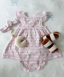 Strawberries organic cotton set