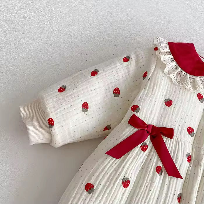 Strawberries winter jumpsuit
