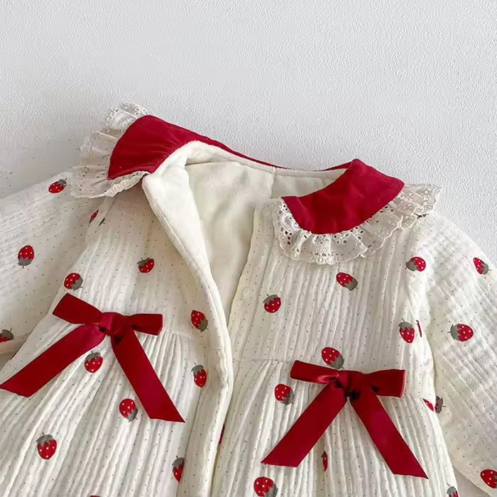 Strawberries winter jumpsuit