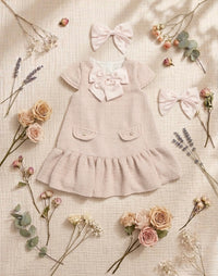 Bow dress with clip