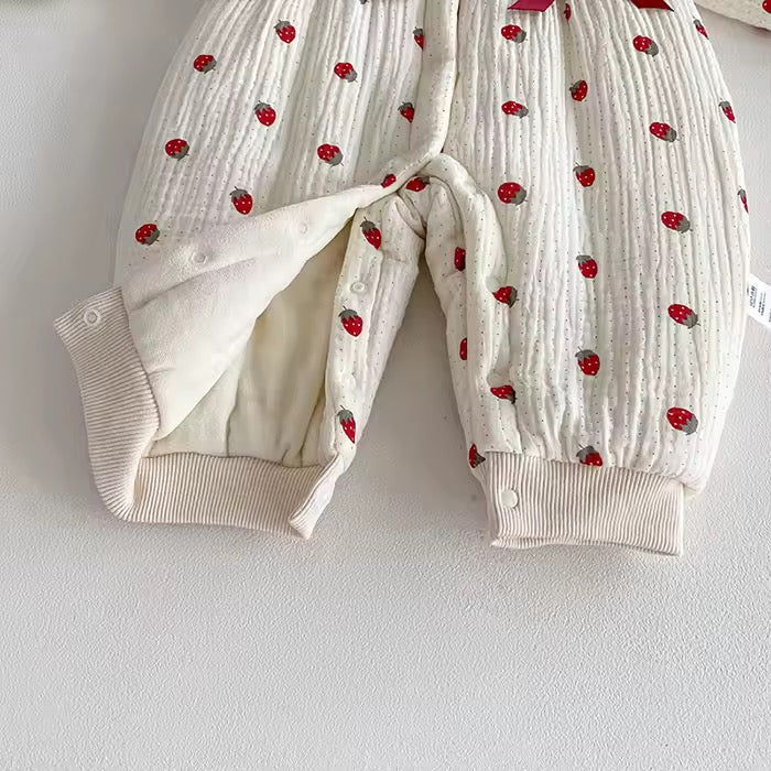 Strawberries winter jumpsuit