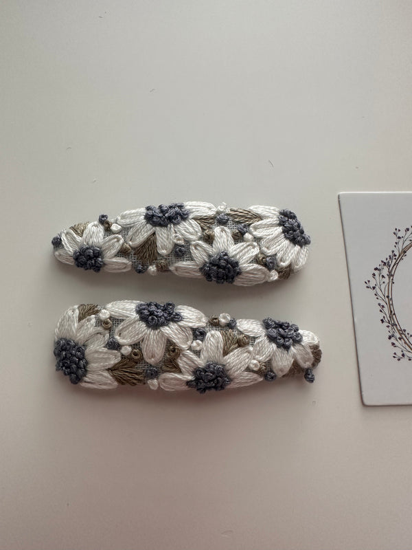 Hand made clippies set of 2