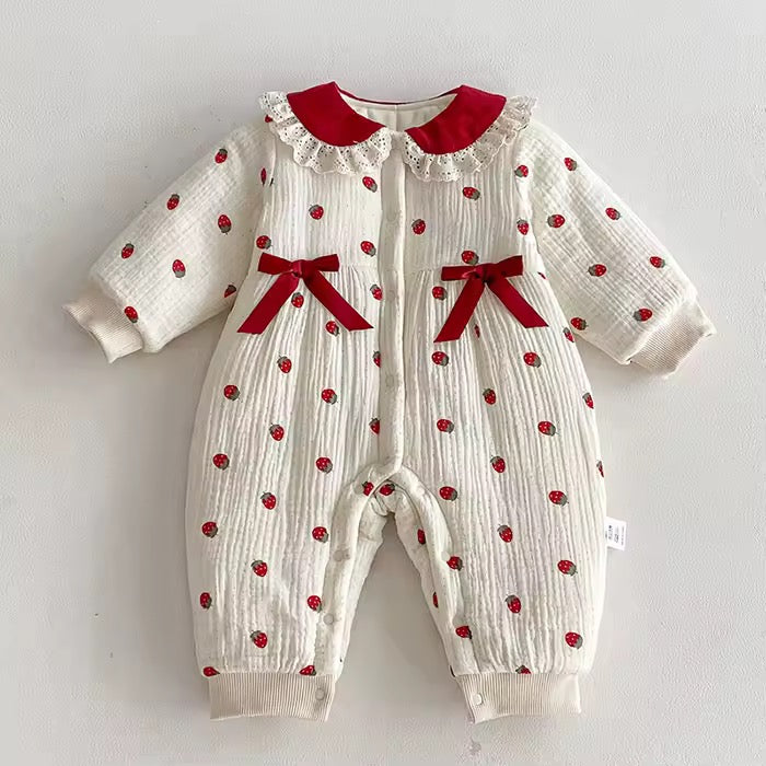 Strawberries winter jumpsuit
