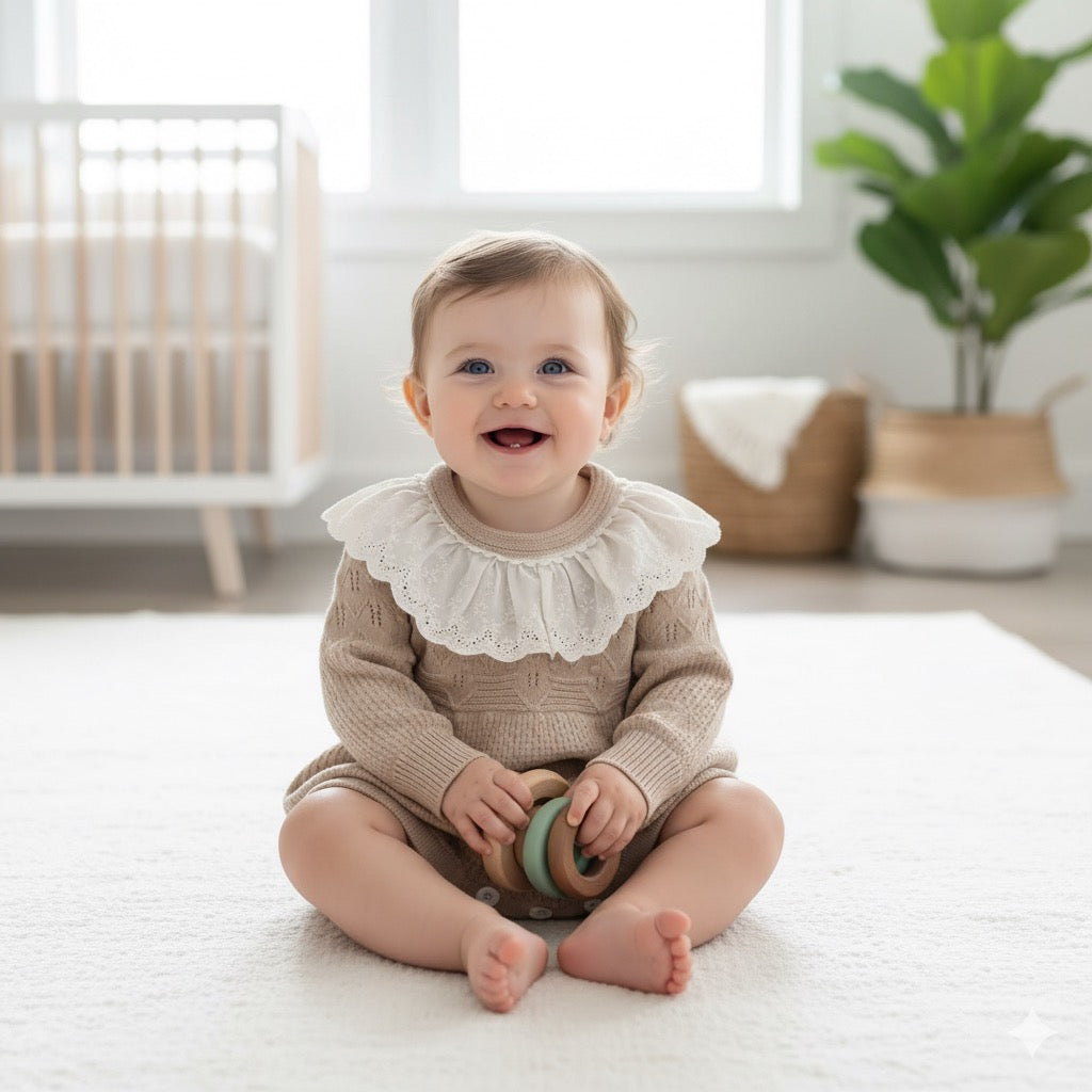 Helena knitted romper